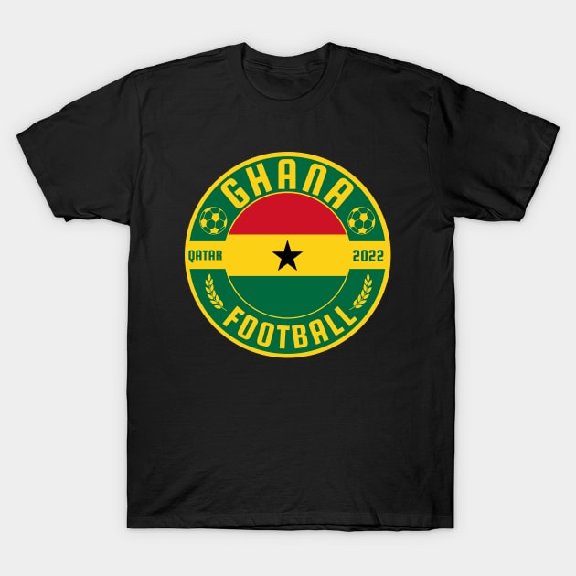 Ghana Football T-Shirt by footballomatic